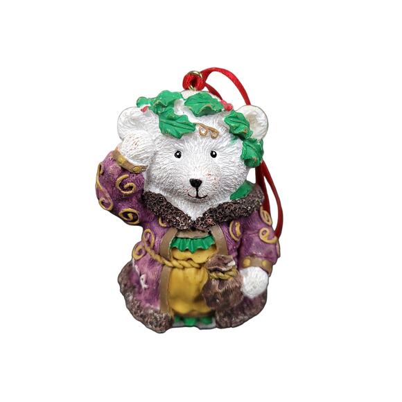 Vintage 1999 Santa Bear Christmas Ornaments 16pcs 15 Year Set Marshall Fields - Picture 10 of 16